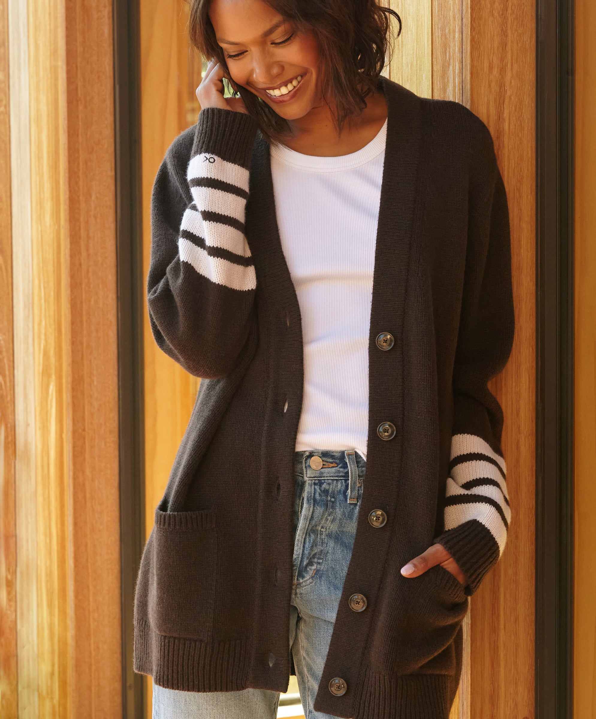 Boyfriend cashmere cardigan shop